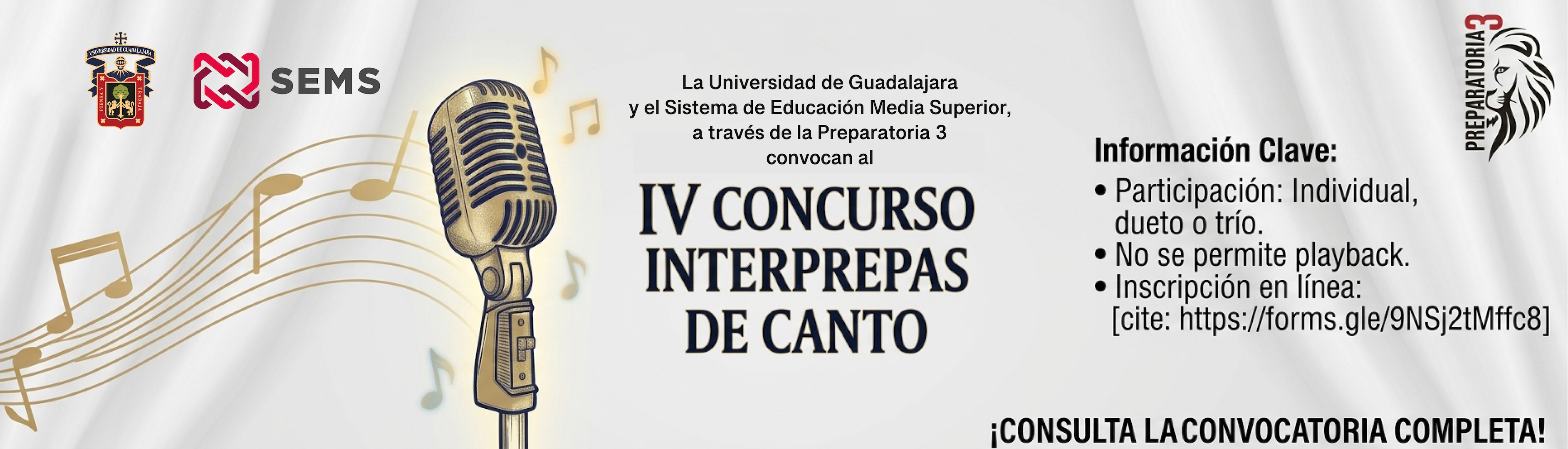 Convocatoria al Concurso Interprepas de canto